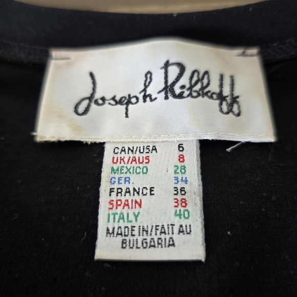 Joseph Ribkoff Black Top Size 6 Sm to Med - Monochrome, lagenlook - Picture 6 of 10